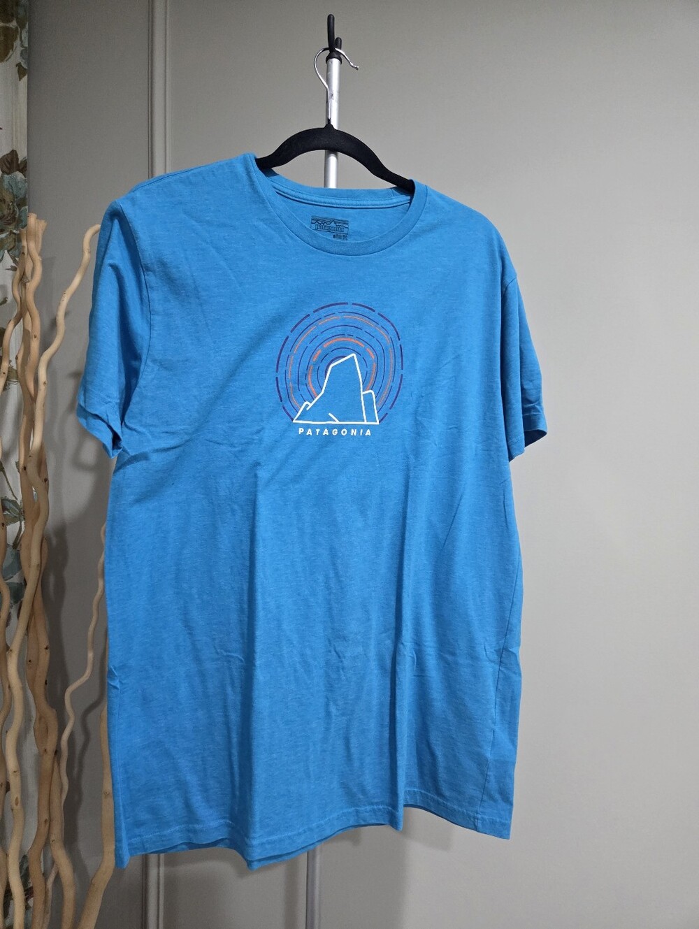 Patagonia Teal Graphic Crew T-Shirt Sz.Xl